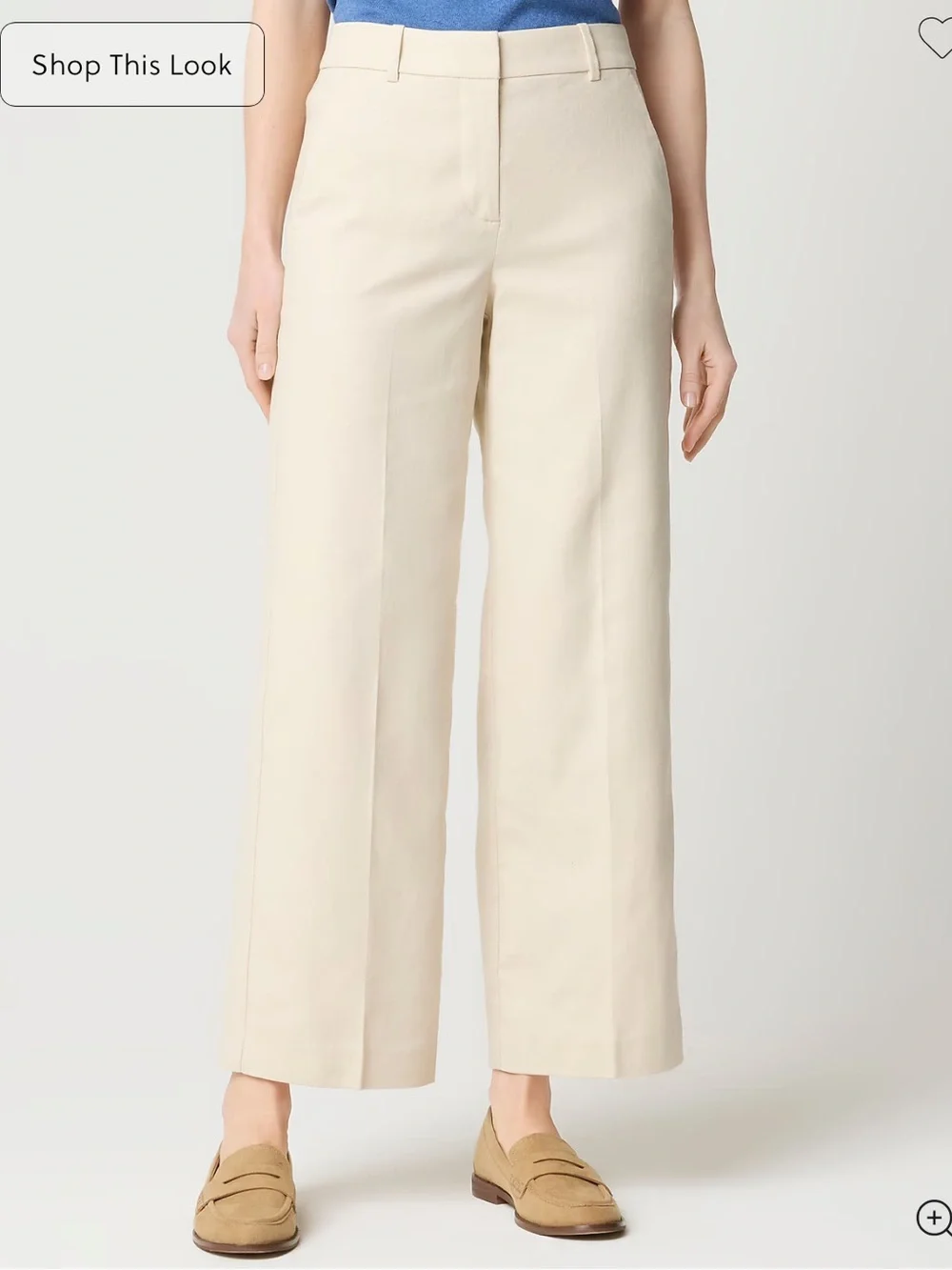 J. Crew Remy Linen-Blend Wide Leg Trouser